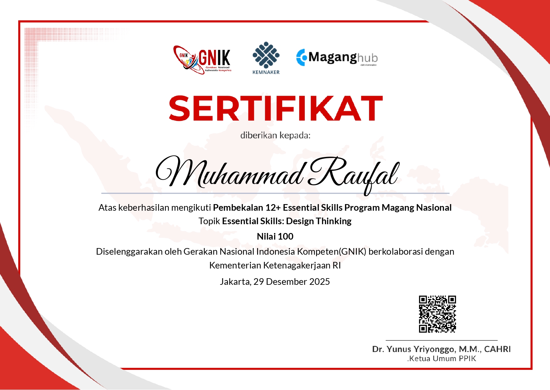 Sertifikat Design Thinking
