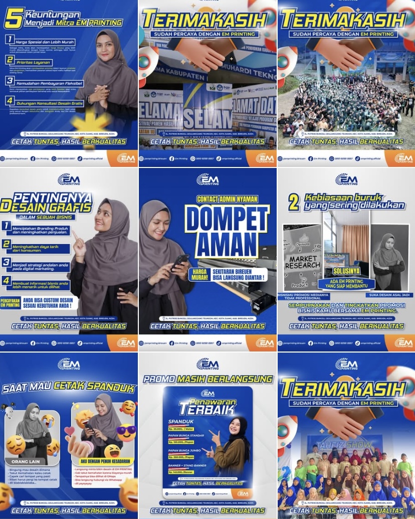 Feed Instagram Em Printing Bireuen