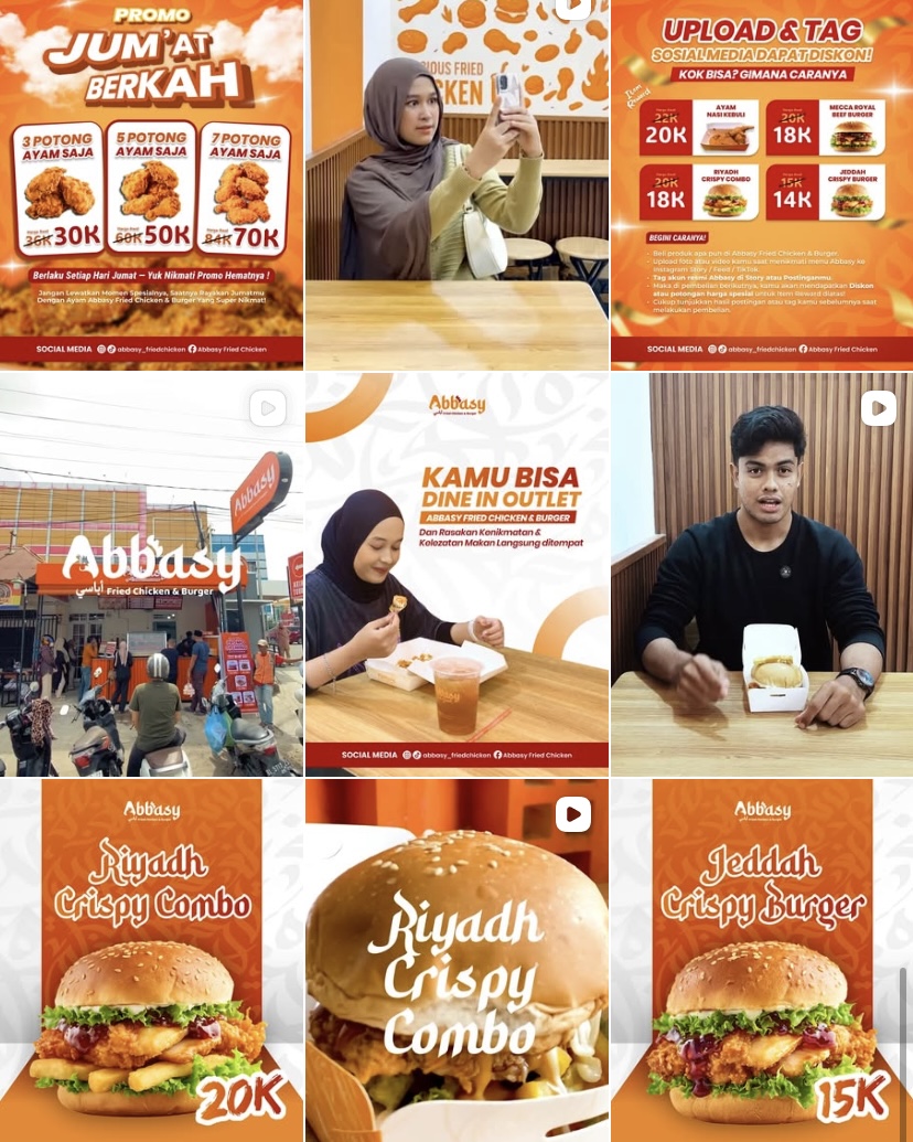 Feed Instagram Abbasy Fried Chicken & Burger