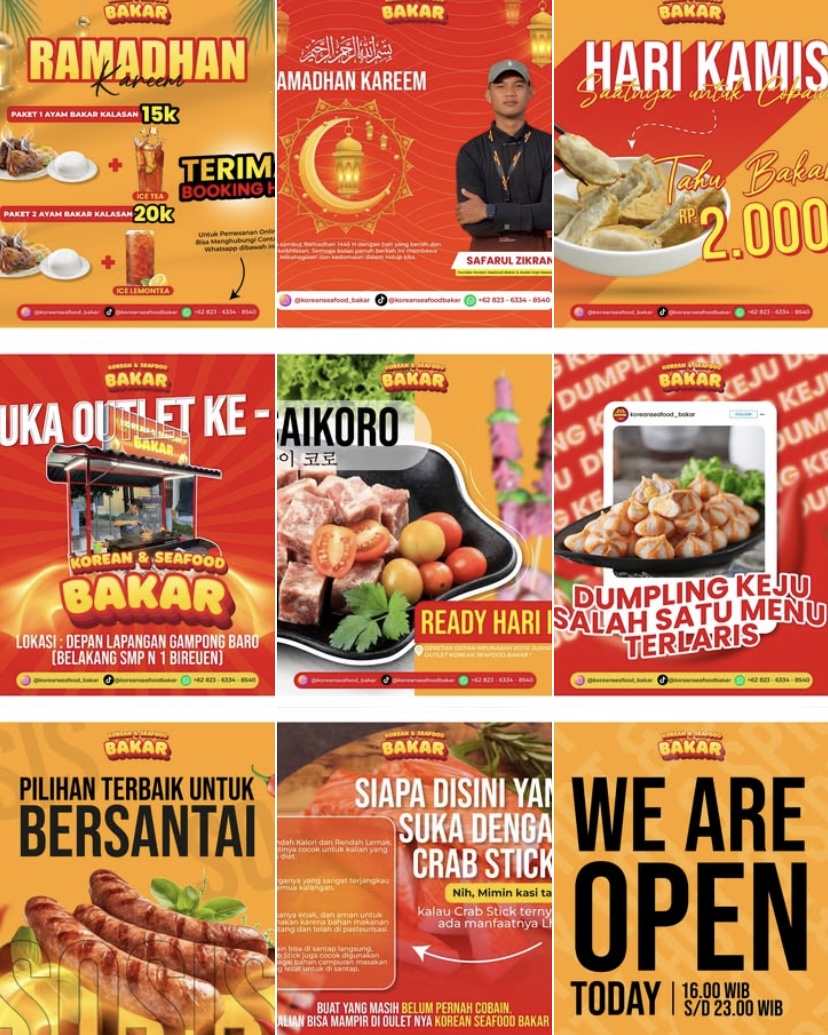 Feed Instagram Korean Seafood Bakar