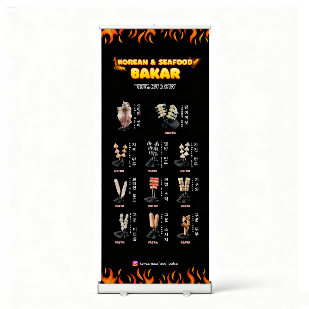 Banner Menu Korean & Seafood Bakar