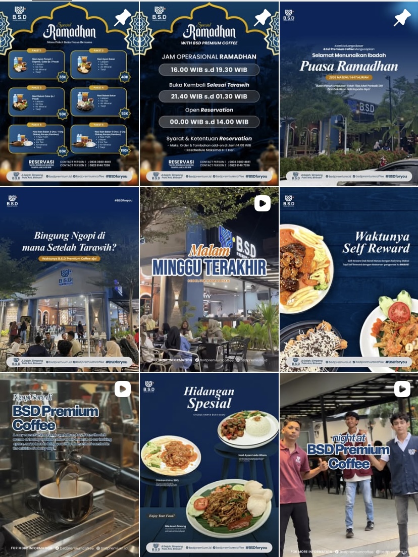 Feed Instagram B.S.D Premium Coffee